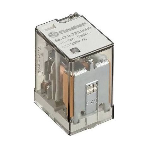 Finder 56.42.8.230.0000 Relais pour circuits imprimés 230 V/AC 12 A 2 inverseurs (RT) 1 pc(s) Y523193 (1/2)