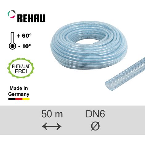 Druckluftschlauch Industrie 6 x 12 mm aus PVC Wandstärke 3 mm