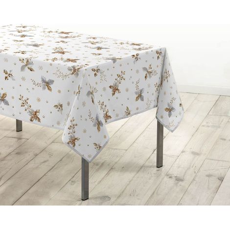 Nappe Imprimé "Guido" 150x240cm Blanc