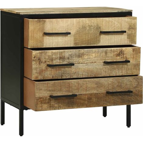 Maison Exclusive - Credenza con cassetto 70 x 35 x 70 cm Legno massello di mango (1/5)