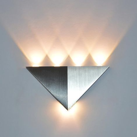 Applique murale triangulaire à LED / Applique murale minimaliste moderne en aluminium / Luminaire créatif, élégant et personnalisé (5W) (1/5)