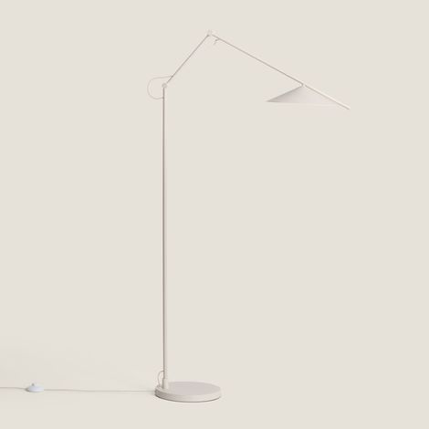 Lámpara de Pie LED 8W Metal Evian Beige