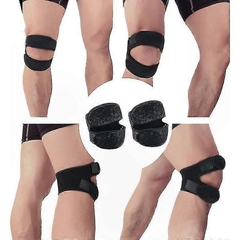 Verstellbarer Patellastützgurt für Damen und Herren, Set mit 2 Sehnenstützbändern für Sport, Arthritis und Schmerzlinderung. (1/5)