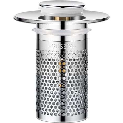 filtre de vidange de sol en acier inoxydable, bouchon d'armoire Pop-up, bouchon de lavabo Anti-odeur, attrape-cheveux, filtre d'évier de douche