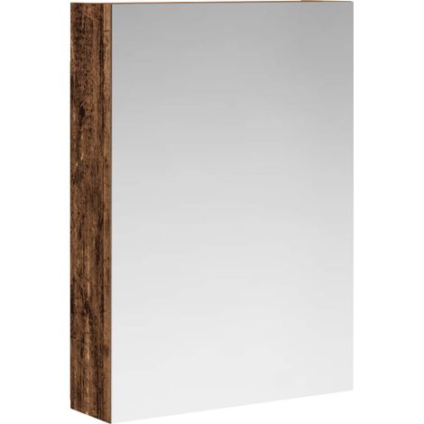 Badezimmerspiegelschrank mit Regal Altholz 50 x 14,5 x 70 cm vidaXL