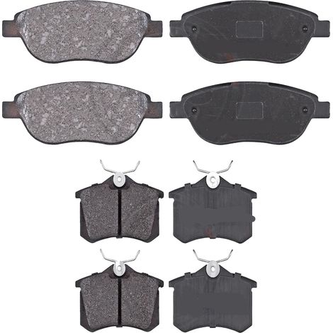 KIT PASTIGLIE FRENO ANTERIORI E POSTERIORI compatibile con PEUGEOT 308 CC (4B) / PASTIGLIE FRENANTI AUTO OEM P 61 076,P 85 020 / SOSTITUZIONE DIRETTA / BASSA POLVERE / SILENZIOSO