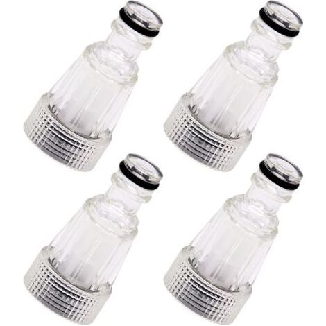 4-teiliges Wasserfilterset für Hochdruckreiniger, Wasserfilter für Gartenschläuche, Pumpen, Garten, Zubehör für Hochdruckreiniger (1/4)
