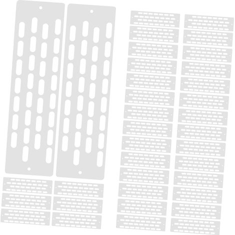 Plaque de Porte Anti-évasion pour Ruche Apicole, Plastique Blanc Solide et Résistant, 50 Pièces pour Protection Porte de Nid D'abeilles en Apiculture (1/5)