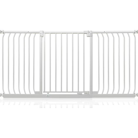 Safetots Elite Pressure Safety Gate, 170cm - 179cm, Matt White, Pressure Fit Stair Gate
