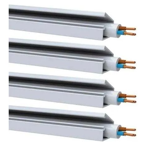 GGK SATZ MIT 4 ELEKTRISCHEN KLEBEFORMTEILEN 7X12MM L.1,5M WEIß - WS10202