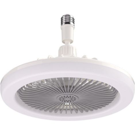 Ventilateur de plafond moderne avec lumière 2 en 1, profil bas, 3 vitesses réglables, idéal pour la maison et les dortoirs. (1/5)