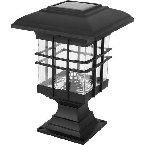 Lampe solaire LED extérieure étanche IP65 pour jardin et cour, lumière blanche (1/5)