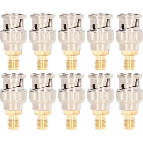 10 Uds adaptador de Cable Coaxial RF SMA hembra a conector macho BNC Kit de conversión de instrumentos (1/5)