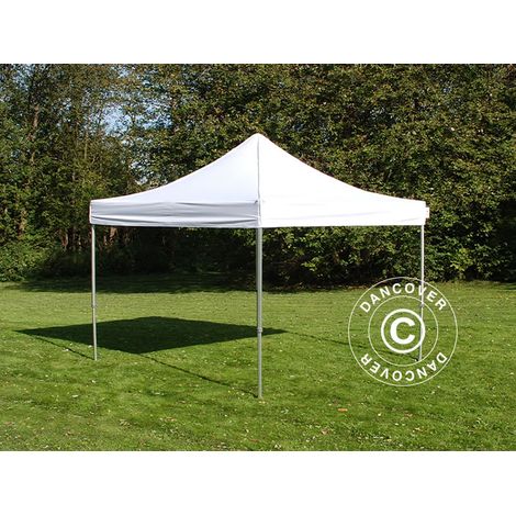 Faltzelt Faltpavillon Wasserdicht FleXtents PRO Steel 4x4m Weiß, Flammenhemmend (1/5)