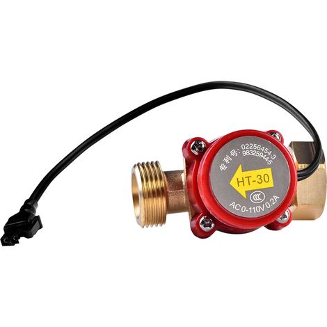 HT-30 Wechselstrom-Durchflussmesser 0-110 V 0,2 A G3/4" - 3/4" Gewinde Durchflussschalter für Pumpe (1/5)