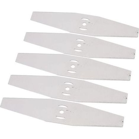 Paar mit 5 Ersatzmessern für Rasentrimmer, Stahl, Stahlmesser für Rasenmäher mit scharfen Kanten, elektrische Trimmermesser zum Schneiden (1/5)