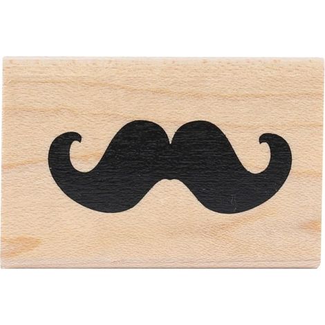 Tampon en bois Moustache