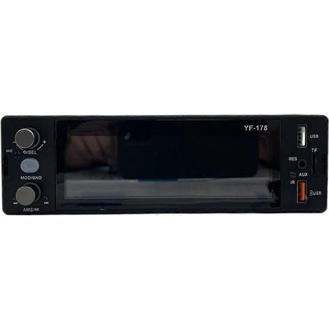 Autoradio 1 DIN MP3 avec lecteur MP3, radio FM, entrée AUX et Bluetooth (1/5)