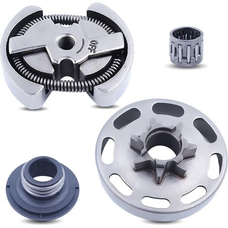 Kit de embrague LinDuxe 325-7T para motosierra Husqvarna 435, 435E, 440 y 440E con cojinete de embrague y engranaje helicoidal. Pieza de repuesto compatible con motosierra Jonsered CS2240 y CS2240S. R (1/4)