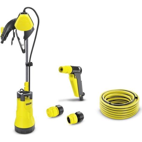 Fasspumpe KÄRCHER BP 1 Barrel Set: Innovative Pumpe mit Ein-/Ausschalter am Fassrand & Gartenbrause-Set – perfekt für die Bewässerung mit Regenwasser (1/2)