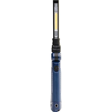 Lampe à main LED rechargeable 200 lumens – 2 niveaux d'éclairage – Autonomie 5h – Design pliable pour inspections difficiles – Scangrip