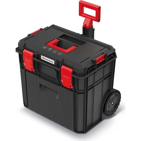 Coffre à outils sur roues KXB604050 - Noir/Rouge - Modulaire - Pratique et léger (1/5)