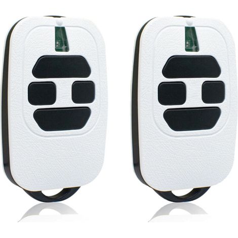 Aiperq – Lot de 2 émetteurs portatifs pour porte de garage – 433,92 MHz – Compatible DEA GTI2/4, GT2/4, MIO TR2/4, MIO TR2N/4N – Télécommande 2 canaux