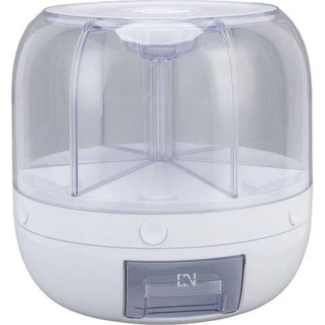 Distributeur de grains 6 cases anti-insectes, organisation de stockage alimentaire pour cuisine, 10 kg (1/5)