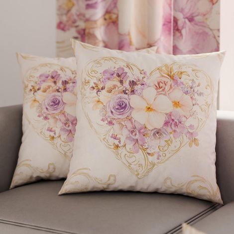 Paire de taies d'oreiller 80 x 80 cm en Microfibre, Coussins d'ameublement, canapé, Salon, 2 Housses de Coussin, taie d'oreiller 320 (1/3)