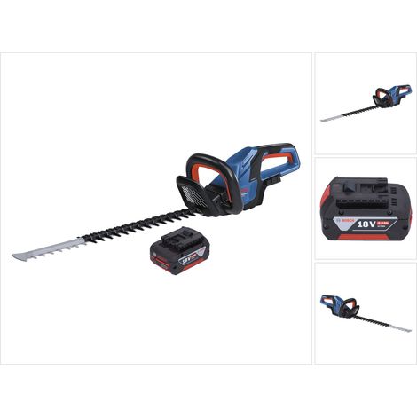 Bosch GHE 18V-60 Tagliasiepi professionale a batteria 18 V 60 cm senza spazzole + 1x batteria 4,0 Ah - senza caricabatterie