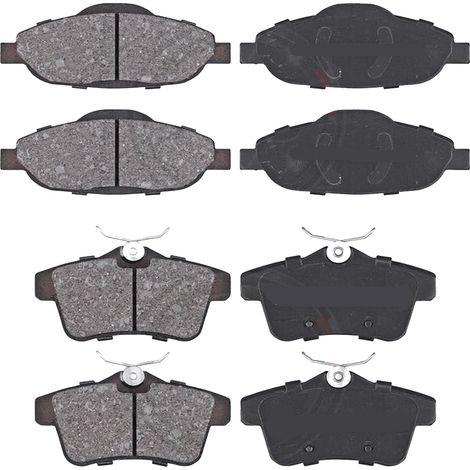 KIT PASTIGLIE FRENO ANTERIORI E POSTERIORI compatibile con PEUGEOT RIFTER / PASTIGLIE FRENANTI AUTO OEM P 61 116  P 61 135,P 61 122  P 59 098 / SOSTITUZIONE DIRETTA / BASSA POLVERE / SILENZIOSO