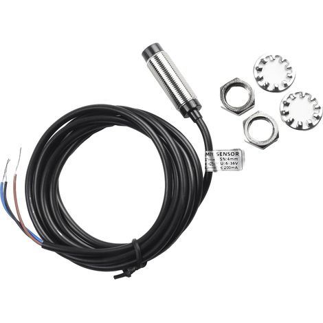 LJ12A3-4-Z Inductive Switch, 12mm Cylinder, ABS Shell, Metal Sense (1/5)