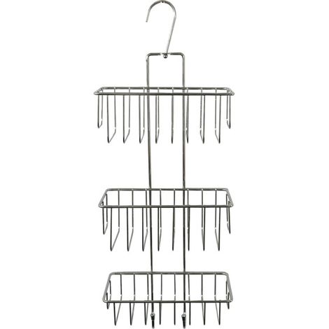 Serviteur de Douche 3 Niveaux "Filaire Basic" 59cm Chrome (1/3)