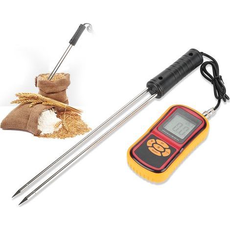 GM640 Portable Digital Moisture Tester for Grains, Wheat, Rice, Corn, Soybeans (1/5)