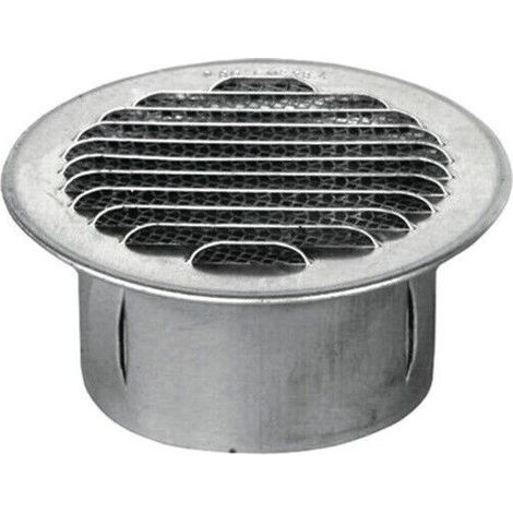 GRIGLIA DI AERAZIONE IN ALLUMINIO INCASSO Ø 120 mm