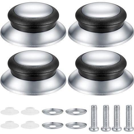 Asas universales para tapas de ollas，utensilios de cocina resistentes al calor，asas de repuesto para cazuelas，4 piezas (1/5)