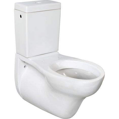 Wandhängendes weißes Keramik-Block-WC Serie EASY Idral 10286  Weiß - Keramik (1/3)