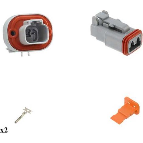 Kit Connecteur DT13 series femelle 2 Voies PCB