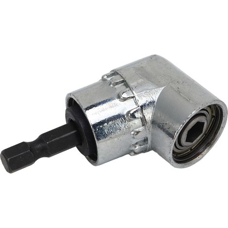 Embout dévisseuse coudé 105° pour perceuse visseuse accessoire rallonge 1/4in hex carbure (1/5)