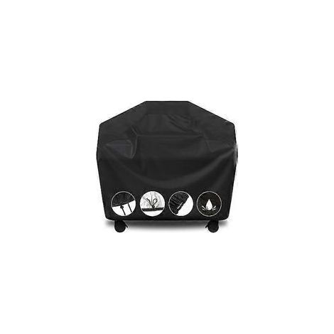 Housse pour barbecue, 145 x 61 x 117 cm, imperméable, résistante aux intempéries, indéchirable, anti-UV, résistante à la décoloration, compatible avec les barbecues à gaz Weber, Char-Broil et Nexgri. (1/5)