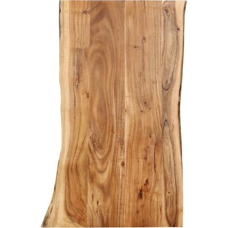 Dessus de table Bois d'acacia massif 100x(50-60)x2,5 cm (1/5)