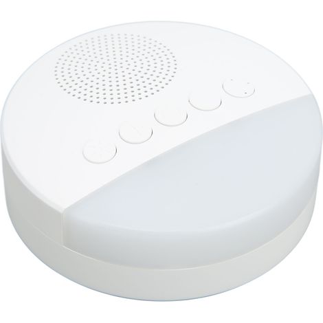 Appareil à bruit blanc avec 20 pistes musicales, rechargeable par USB, pour bébés, avec veilleuse. (1/5)