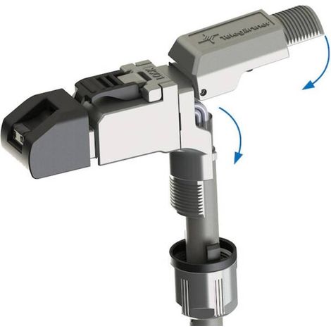 Telegärtner 100023064 Connettore a spina RJ45 angolato, confezionabile sul posto 100023064 Spina dritta 1 pz. (1/5)