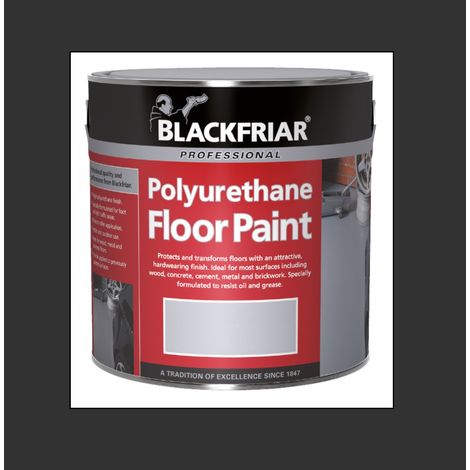Blackfriar Polyurethane Floor Paint - Hard Wearing - Black - 500ml
