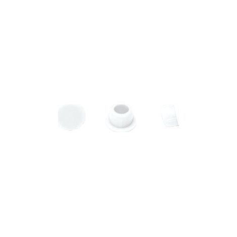 Lamello – Capuchons de protection anglés 90° – 100 pièces pour bois dur – Coloris blanc RAL 9010 – Système 32 (1/3)