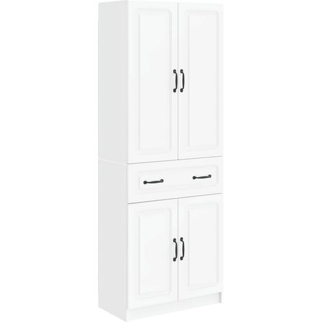 Cabinet Set 2 pcs White Engineered Wood vidaXL