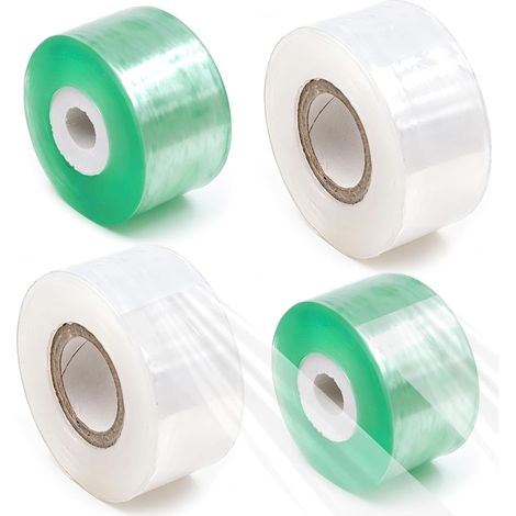 lot de 4 rubans de greffage autocollants, 3 cm x 100 m bandage de protection pour plantes et arbres, ruban de greffage pour jardin pépinières arbres fruitiers jeunes plants (1/5)