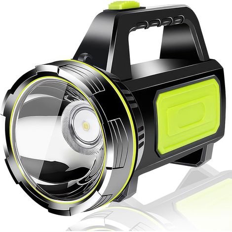 LaBlanc - Torcia LED ricaricabile super luminosa da 1000 lm, torcia da campeggio portatile, torcia standard impermeabile IPX5 con 2 modalità per emergenze all'aperto (1/5)