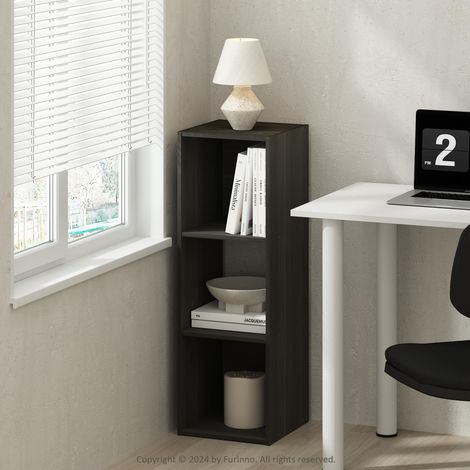 Étagère à Livres, 3 Cubes bibliothèque Organisateur de Rangement à Cubes, 29.7 x 30.7 x 89.9 cm, pour Salon, Chambre, Bureau à Domicile, Espresso, Expresso (1/5)