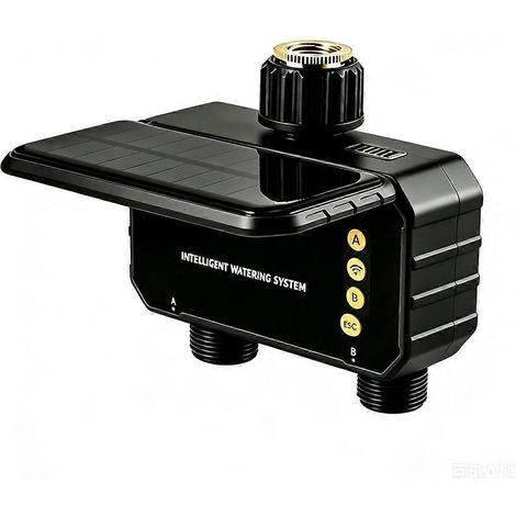 Arroseur minuterie Solar WiFi minuterie d arrosage pour tuyau d arrosage 2 Zone eau arroseur automatique irrigation (1/5)